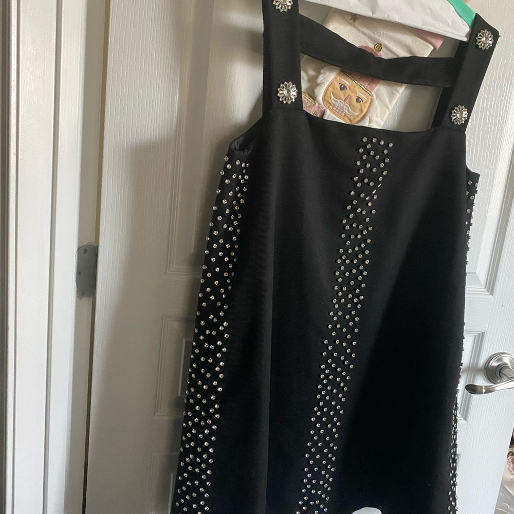 Stine Goya Black Crystal Embellished Dress